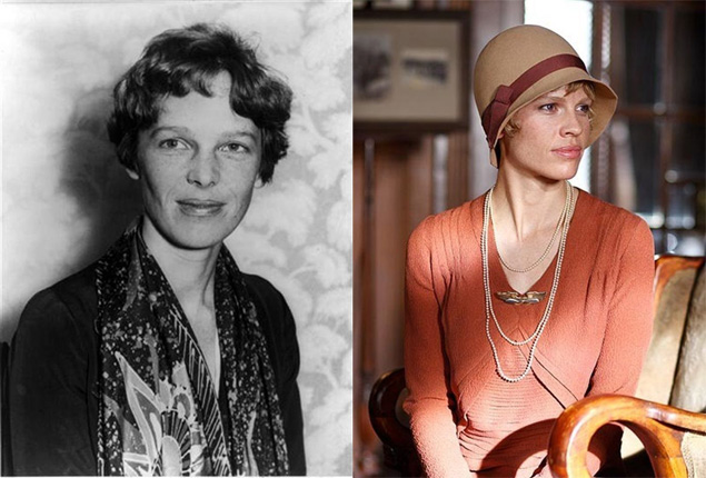 Amelia Earhart - from real to 'reel' life