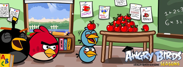 Angry Birds Seasons goes back to school; adds new levels, pink bird