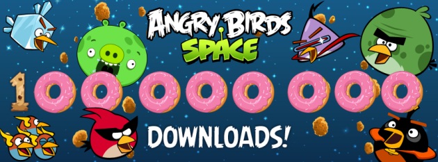 100 million downloads for Angry Birds Space in just 76 days