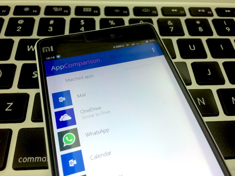 Microsoft AppComparison Shows Windows Alternatives for Popular Android Apps