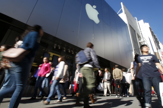 Apple stock down 40 percent from September's high