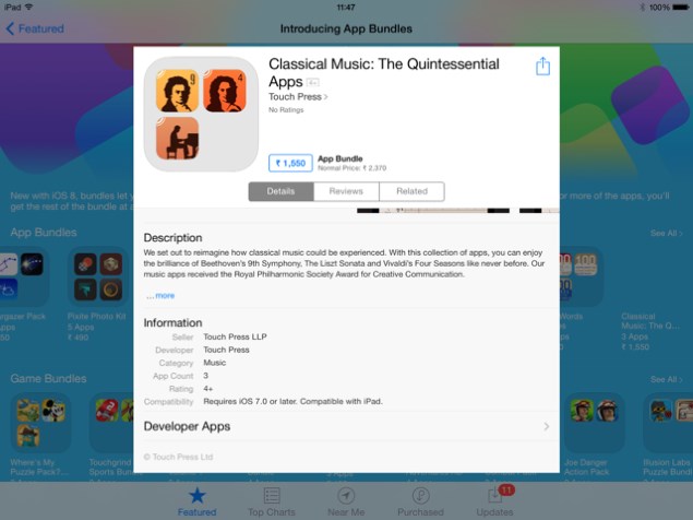iOS 8 App Bundles Allow Developers to Offer Discounts