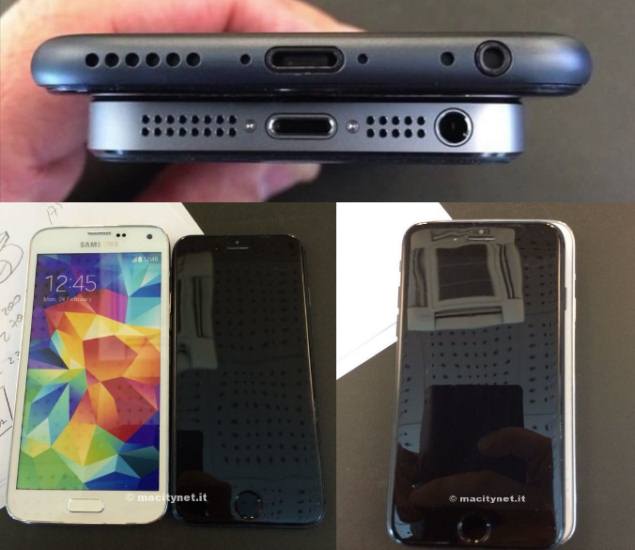 Alleged iPhone 6 Dummy Compared With iPhone 5s and Samsung Galaxy S5