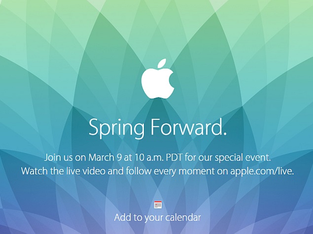 Apple Watch Set to Be Launched at Firm's 'Spring Forward' March 9 Event