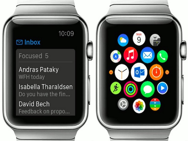 Microsoft Launches Outlook Email Client for Apple Watch