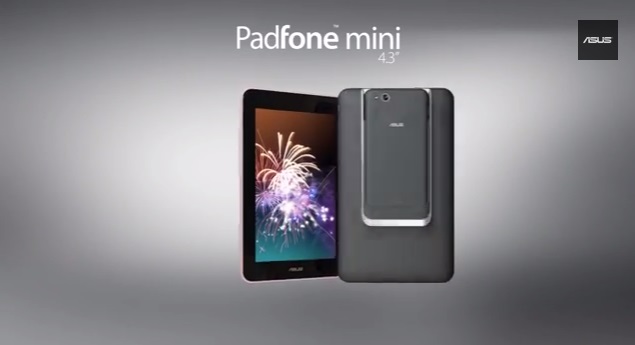 Asus Padfone mini 4.3 with quad-core Snapdragon 400, Android 4.3 launched