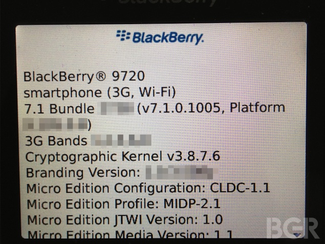 New details related to forthcoming BlackBerry smartphones appear online