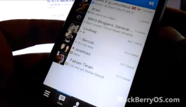 BlackBerry Messenger for Android walkthrough video appears online