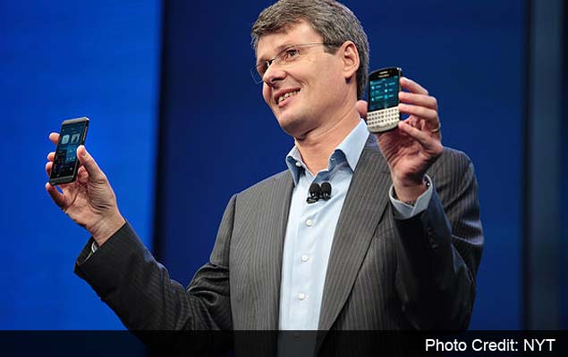 BlackBerry maker unveils its new line, and a new name