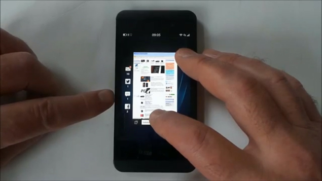 BlackBerry Z10 spotted in an online hands-on video again