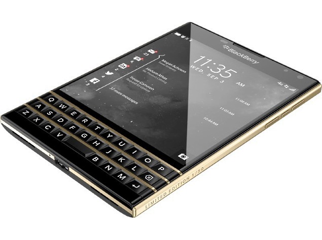 BlackBerry Passport Gets Limited Edition Black and Gold Variant
