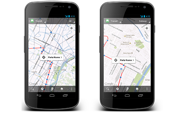 Google upgrades Maps for Android, includes new public transit features