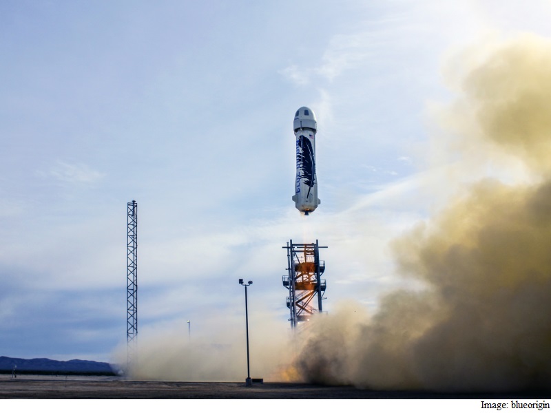Amazon CEO Bezos' Blue Origin Successfully Lands Reusable Rocket Amazon CEO Bezos' Blue Origin Successfully Lands Reusable Rocket
