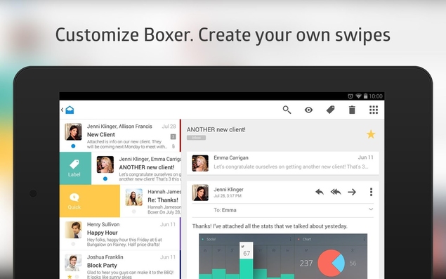 boxer email evernote support