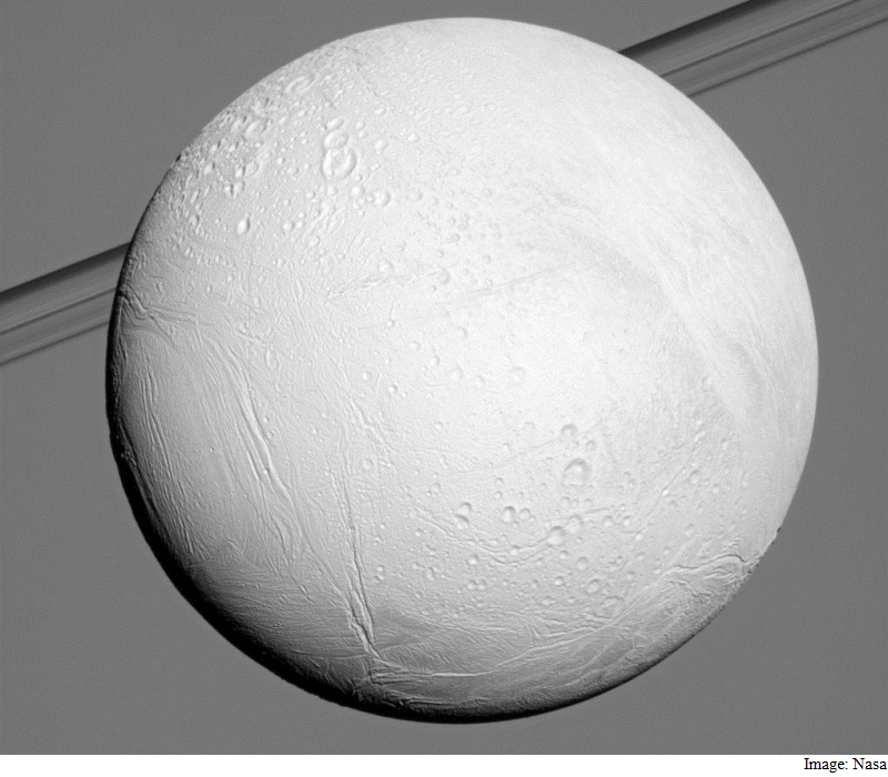 Nasa's Cassini Probe to Fly Through Icy Spray of Saturn's Moon