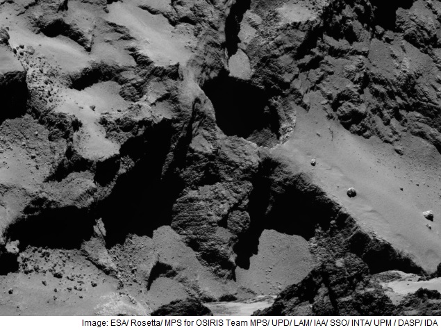 Rosetta Spacecraft Finds Massive Sinkholes on Comet's Surface