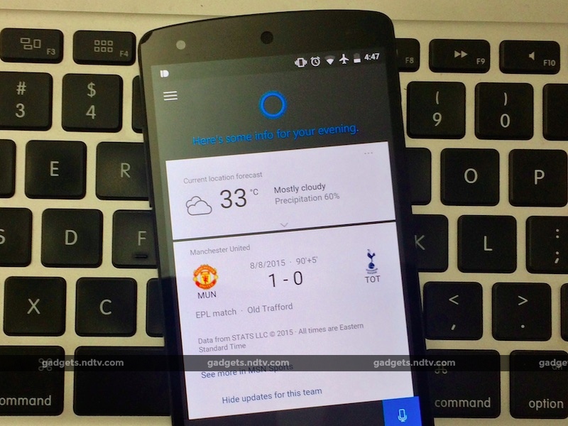 Cortana for Android Can Replace Google Now as Default Assistant