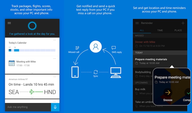 Microsoft Cortana Launched For Android And Ios In Select Regions Technology News 1568