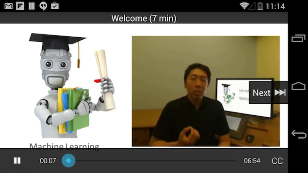 Coursera online education provider releases Android app