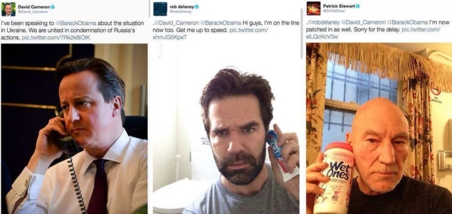 David Cameron laughs off Twitter parodies of Obama call