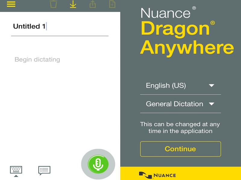 dragon dictate free app