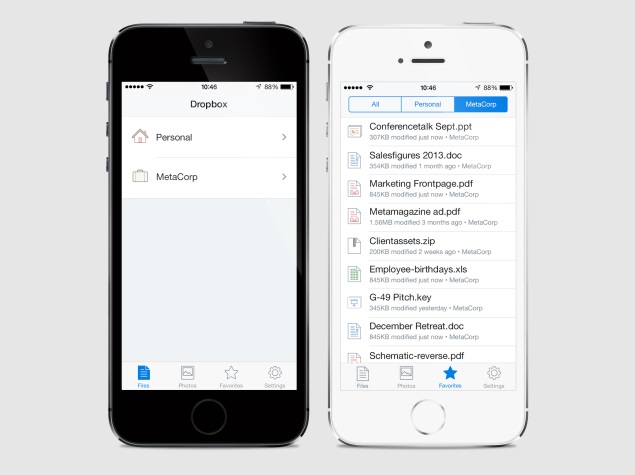 Dropbox to let users switch between personal and work accounts: Report