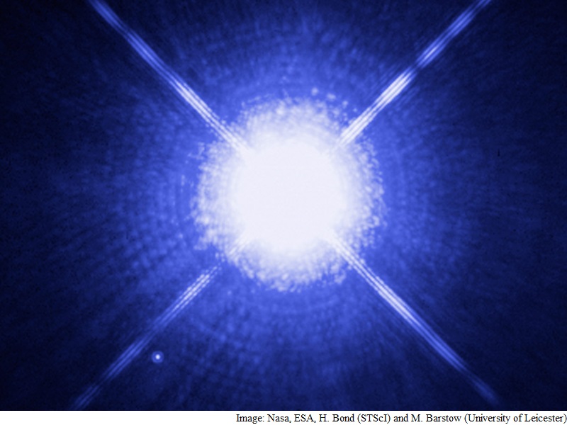 White Dwarf Star Shows Presence of Pure Oxygen
