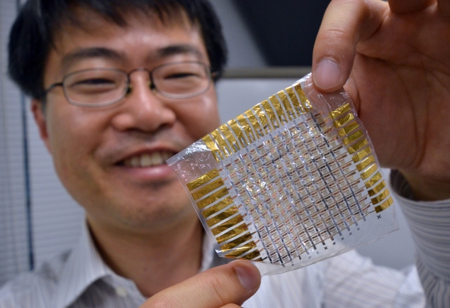 A flexible electrical circuit one-fifth the thickness of food wrap