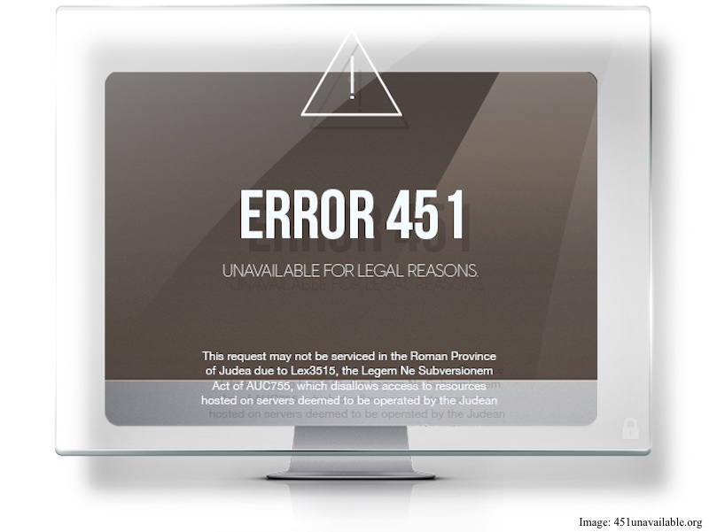 451 Error to Tell You if a Webpage Is Unavailable Due to Censorship