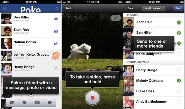 Facebook releases Poke iPhone app with self-destructing messages