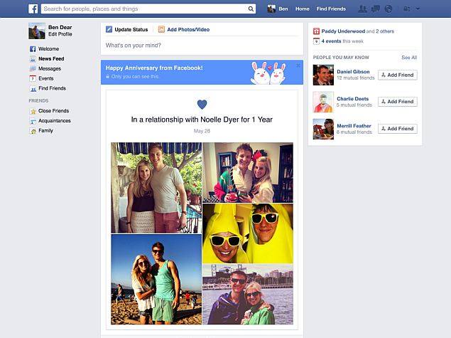 Facebook Starts Wishing Couples on Anniversaries; Speeds Up Android App