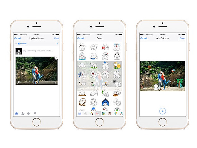 Facebook Apps Now Let You Add Stickers to Photos