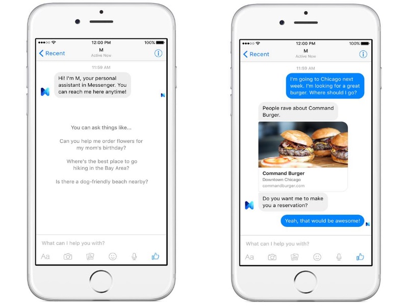 Facebook Unveils 'M' Virtual Assistant for Messenger