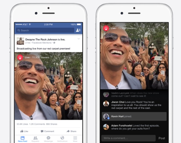 Facebook Now Offers Live Video Streaming Feature, Only for Celebrities