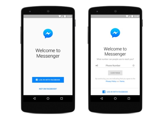 sign in to messenger without facebook