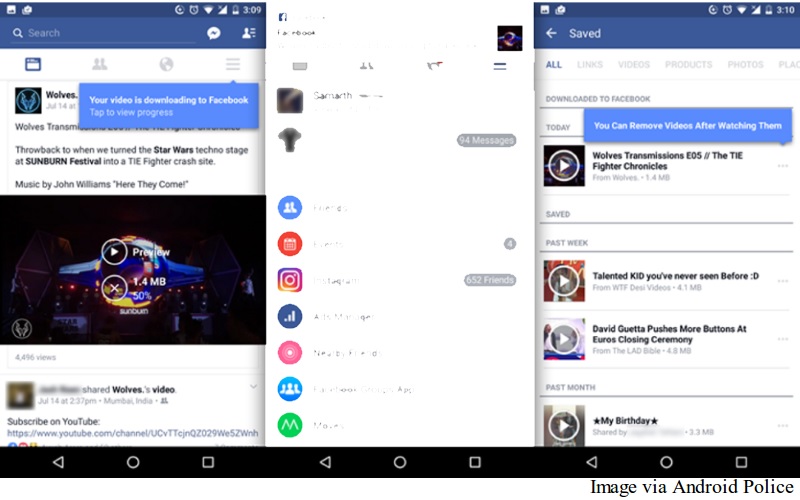 Facebook for Android Now Lets You Save Videos for Offline Viewing