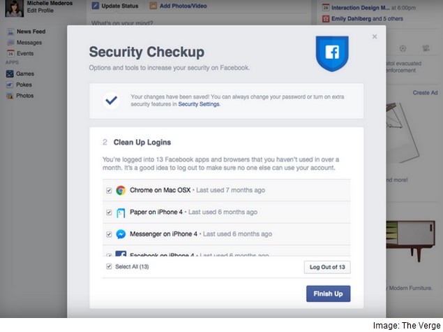 Security Check Required, Facebook