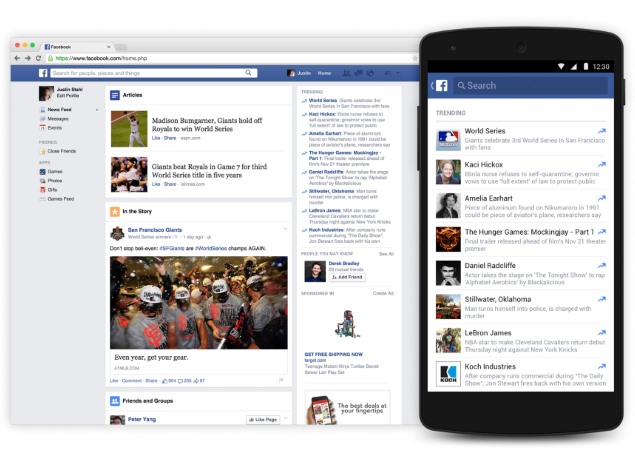 Facebook's Trending Topics Section Revamped, Comes to Android