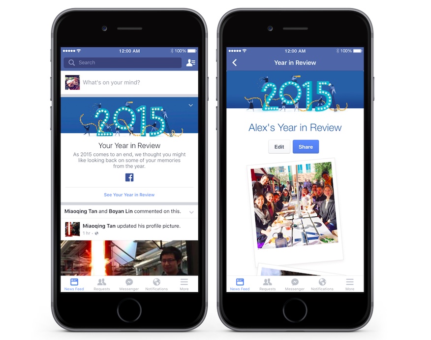 Facebook 2015 Year in Review Takes Precautions to Filter Bad Memories