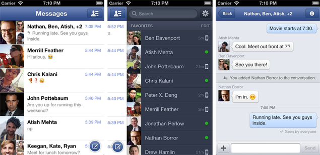 Facebook Messenger for iOS gets a redesign with faster, improved UI