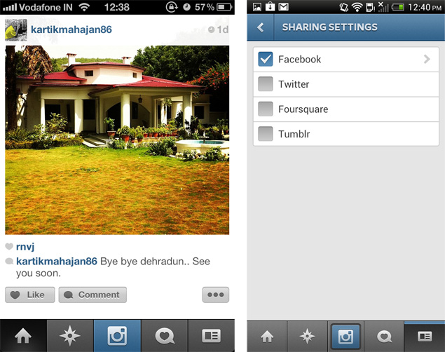 Instagram update brings Facebook Like integration and more