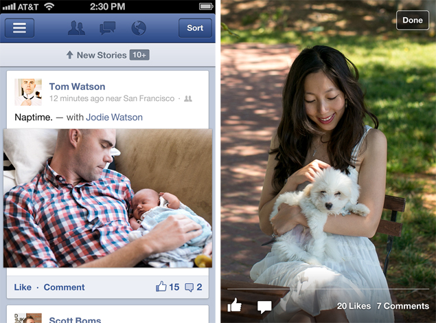 Revamped Facebook app for iOS: Review