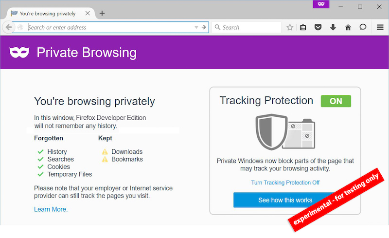 firefox disable add ons in private mode