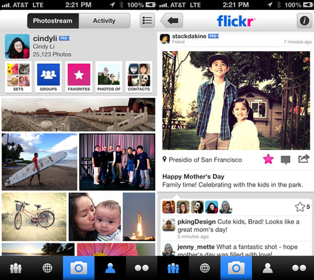 photography sites like flickr