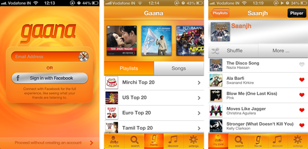 Gaana.com releases mobile app: First impressions