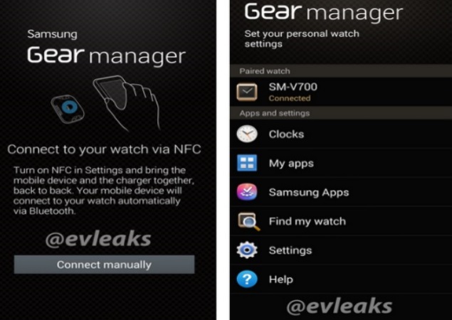 Samsung Galaxy Gear smart watch's companion app leaks online ahead of official launch
