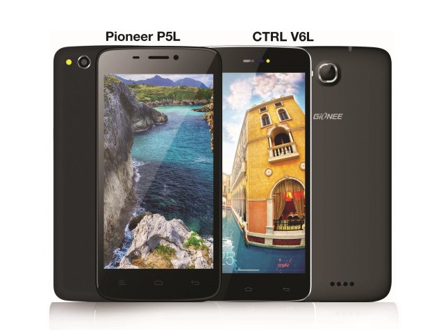 Gionee Pioneer P5L, Gionee CTRL V6L LTE Smartphones Launched in India