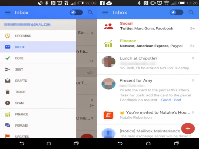 Leaked Gmail for Android screenshots tip revamped UI across Google apps