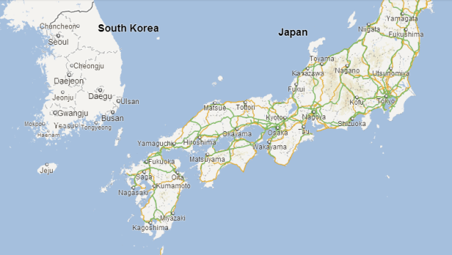 Google attracts controversy over South Korea-Japan island ...