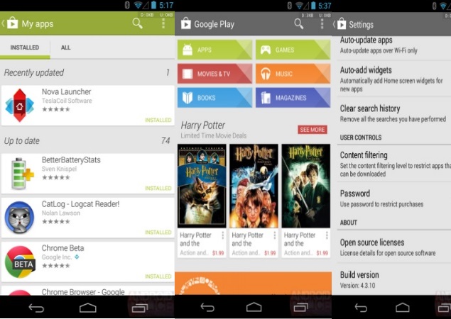 Google updates Play Store, adds 'Recently Updated' section